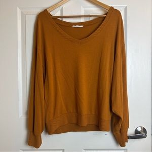 Orange Crop Sweater by Double Zero